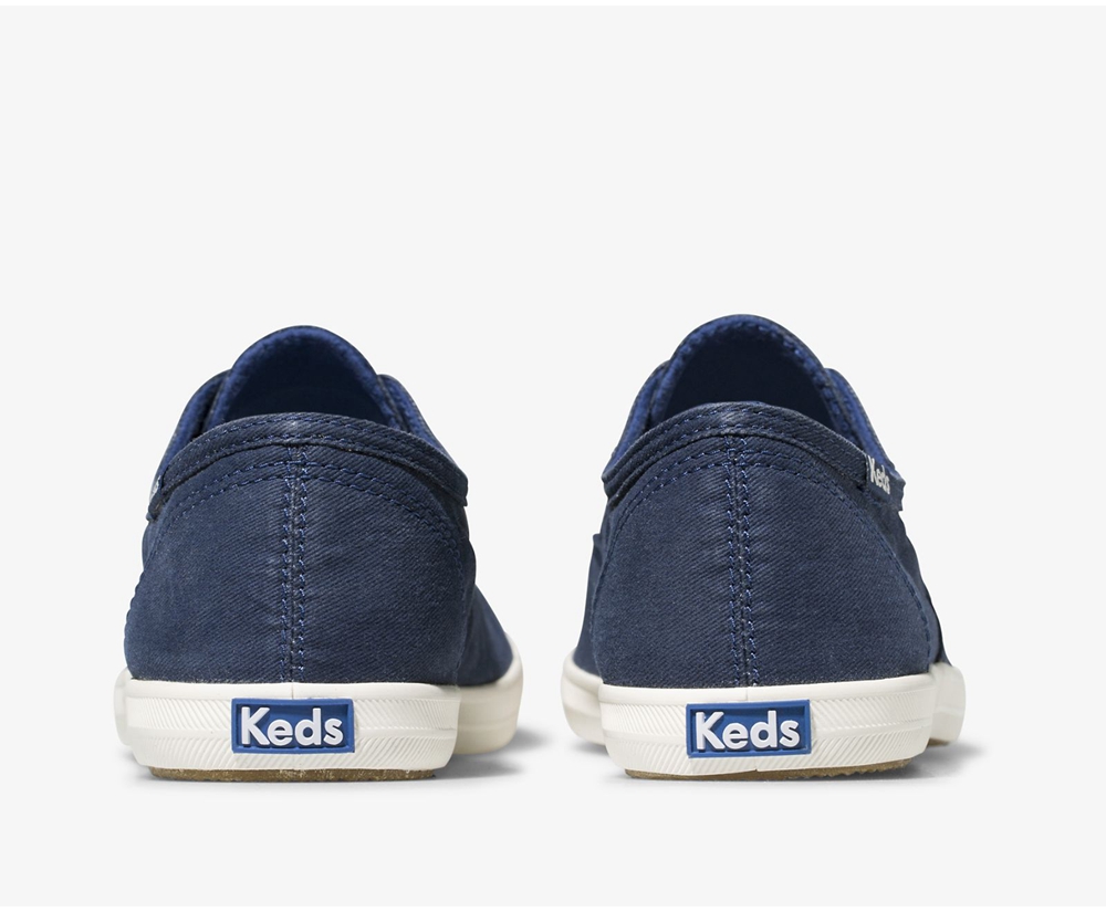 Slip Ons Keds Mujer Azules - Chillax Seasonal Washable - 639-JGMIVA